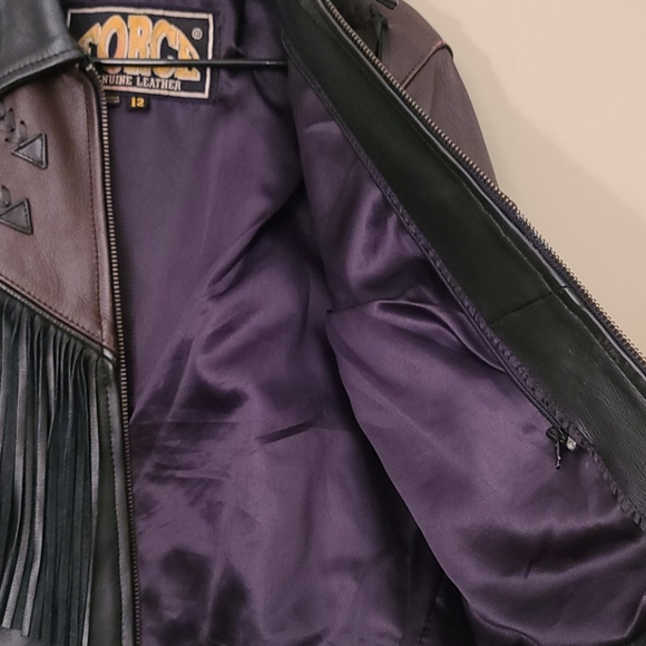 Force Genuine Leather Womens size 12 jacket - Picture 15 of 16